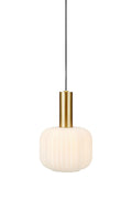 SOBER Pendant Small 1L Brushed Brass/White