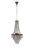 ALLINGTON Chandelier 3L Black Chrome/Smoke 
