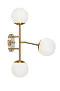 TRINITY Wall 3L Brass/White