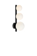 PURO Wall 3L Black/Opal IP44