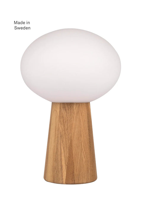 Markslöjd PATER – pöytävalaisin, beige/valkoinen – tuotekuva
