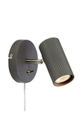COSTILLA Wall 1L Dark Grey/Satin Nickel