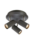 COSTILLA Ceiling Round 3L Dark Grey/Satin Nickel