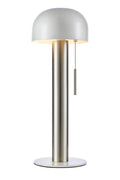 COSTA Table 1L Satin Nickel/White