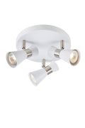 FOLIE Ceiling Round 3L White/Satin Nickel