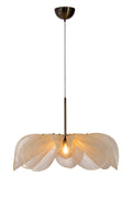 STYRKA Pendant 1L 75cm Beige/Antique Brass/Amber 
