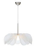 STYRKA Pendant 1L 75cm Satin Nickel/White 