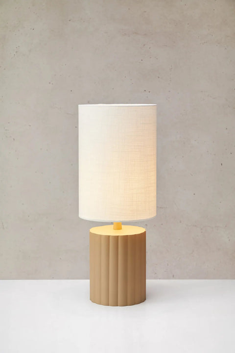 Markslöjd CAN – pöytävalaisin, valkoinen/beige – tuotekuva