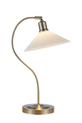 VELA Table 1L Antique Brass/Shiny White