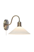 VELA Wall 1L Antique Brass/ Shiny White