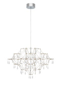 EFESOS Chandelier 80cm Steel/Clear