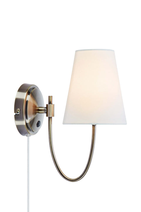 AMAR Wall Offwhite/Antique Brass