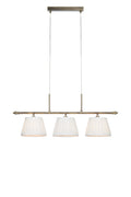 OXFORD Pendant 3L Offwhite/Antique  Brass