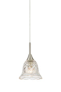 LUNA Pendant 1L Clear/Satin Nickel