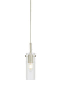 TIBIA Pendant 1L Clear/Satin Nickel