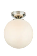 STINTINO Ceiling 1L White/Satin Nickel IP44