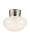 MALAGA Ceiling 1L White/Satin Nickel