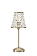 LIORA Rechargeable Table Antique Brass/Clear B/O