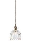GOTA Pendant 1L Antique Brass/ Clear