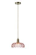 KURAGE Pendant 1L Antique Brass/Pink