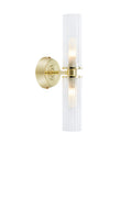 RIMINI Wall 2L Clear/Brass