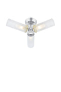 RIMINI Ceiling 3L Clear/Chrome