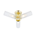 RIMINI Ceiling 3L Clear/Brass