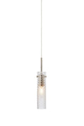 VIBIA Pendant 1L Satin Nickel/Clear
