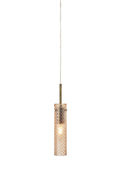 VIBIA Pendant 1L Antique Brass/Amber