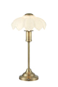 KURAGE Table Rechargeable 1L Antique Brass/White