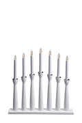 MÅSESKÄR 7L Candlestick Wood  White
