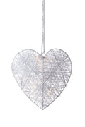 SIA Heart 25cm 10L LED White Metal