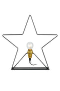 RAPP metal wire star on black base E14