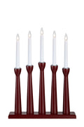 MÅSESKÄR 5 Candlestick Wood  Red 