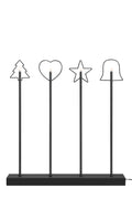 GINGER Candlestick 4L Black
