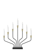 BROSA XL Candlestick 7L Black/Brass