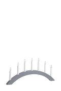 ATLE Wooden Candlestick 7L Grey