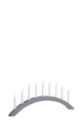 ATLE Wooden Candlestick 9L Grey