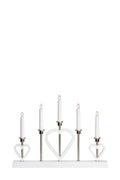 MELISSA Candlestick 5L White/Steel
