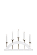 BRIDGE Candlestick 5L White/Steel
