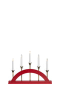 BRIDGE Candlestick 5L Red/Antique
