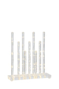 BLISS Candlestick 9 Pipes Clear/Chrome