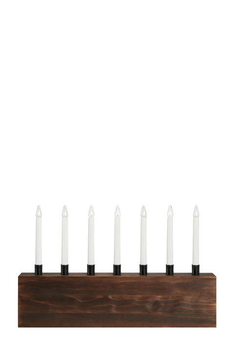 ALBERO Candlestick 7L Brown/Black