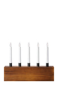 ALBERO Candlestick 5L Brown/Black
