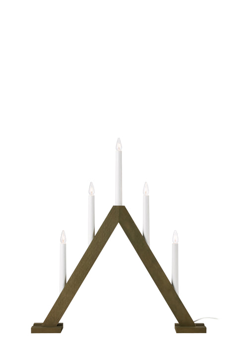 ARIELE Candlestick 5L Stained Dark