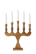 SVANEHOLM Candlestick 5L Stained Brown