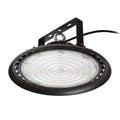 MEGALOS PRO 35 musta LED High-Bay riippuvalaisin, teollinen 200W valaisin suurille tiloille.