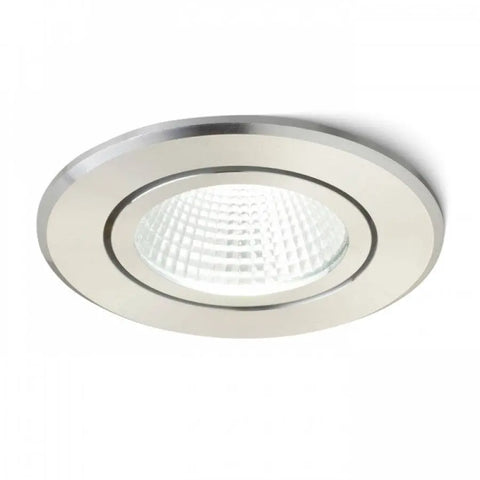 Ruostumaton teräksinen MIRO-upotettu LED-valaisin edestä katsottuna.