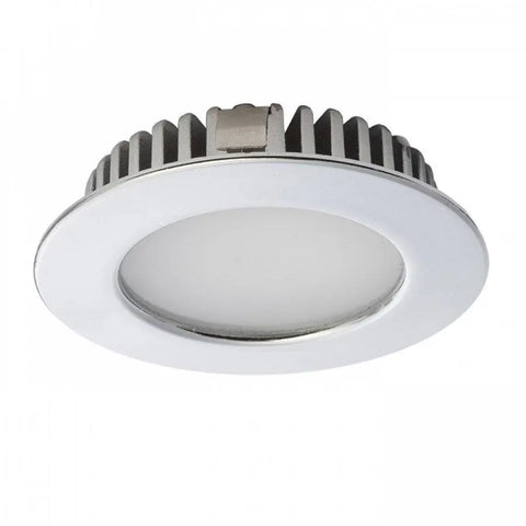 INEZ R LED-valaisin, sivuprofiili – INEZ R LED-valaisimen sivuprofiili, joka näyttää laitteen matalan upotussyvyyden, vain 1.5 cm, mikä tekee sen asentamisesta vaivatonta ahtaisiin tiloihin.