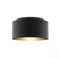 DOUBLE 55/30 varjostin Polycotton musta/valkoinen PVC max. 23W - Nordic Lumen